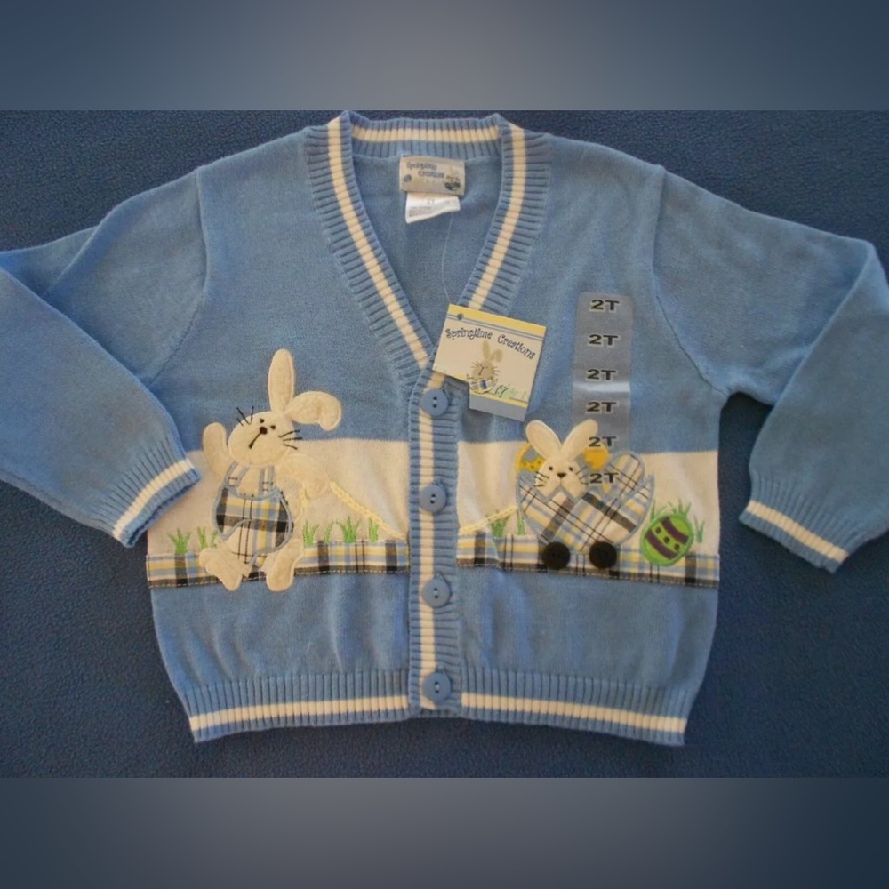 NWT Toddler Easter Bunny Sweater 2T